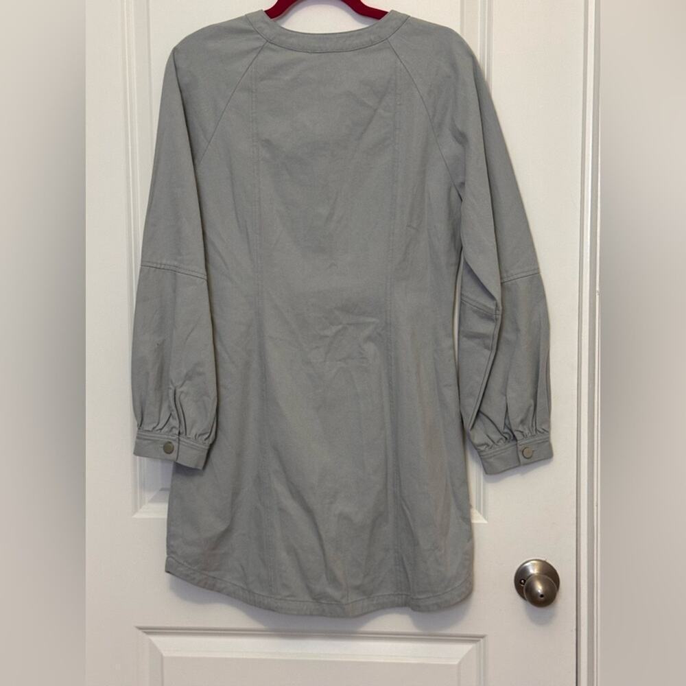 Sage Women's Soft Gray Button-Up Dress - Picture 2 of 2